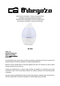 Manual Orbegozo HU 2013 Humidifier