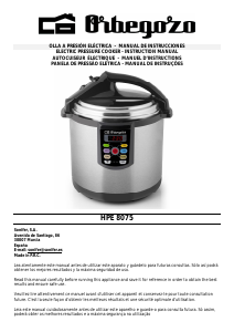 Manual Orbegozo HPE 8075 Pressure Cooker