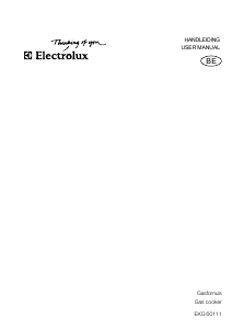Handleiding Electrolux EKG60111 Fornuis