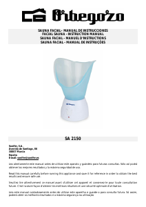 Manual Orbegozo SA 2150 Facial Sauna