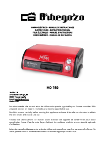 Manual Orbegozo HO 150 Pizza Maker