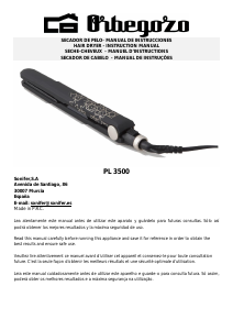 Manual de uso Orbegozo PL 3500 Plancha de pelo