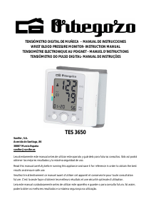 Manual Orbegozo TES 3650 Medidor de pressão