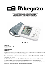 Manual Orbegozo TES 4650 Blood Pressure Monitor