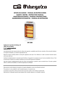 Manual Orbegozo BP 3300 Heater