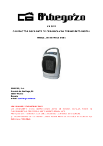Manual Orbegozo CR 5022 Aquecedor