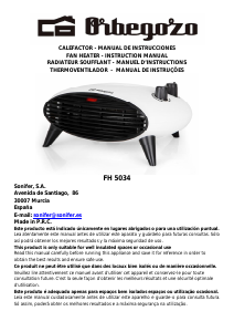 Manual de uso Orbegozo FH 5034 Calefactor