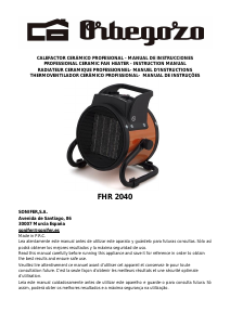 Manual Orbegozo FHR 2040 Aquecedor