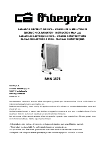Manual Orbegozo RMN 1575 Aquecedor
