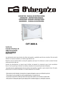 Manual Orbegozo CVT 3650 A Aquecedor