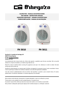 Manual Orbegozo FH 5010 Heater