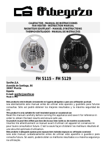 Manual Orbegozo FH 5115 Heater