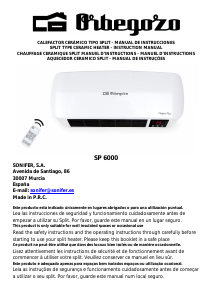 Manual Orbegozo SP 6000 Heater