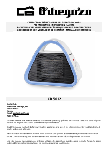 Manual Orbegozo CR 5012 Heater