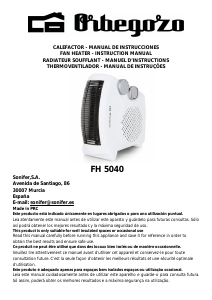 Bruksanvisning Orbegozo FH 5040 Värmefläkt