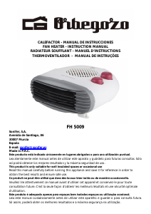 Manual Orbegozo FH 5009 Aquecedor