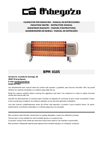 Manual Orbegozo BPM 0105 Heater