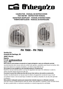 Manual Orbegozo FH 7001 Heater