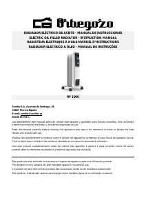 Manual Orbegozo RF 1000 Heater