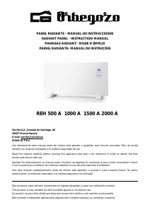 Manual de uso Orbegozo REH 1000 Calefactor
