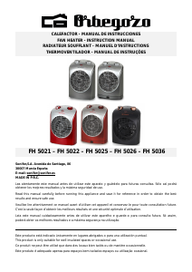 Manual de uso Orbegozo FH 5021 Calefactor