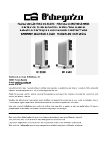 Manual de uso Orbegozo RF 2000 Calefactor