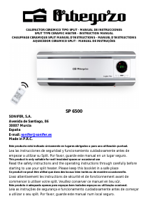 Manual de uso Orbegozo SP 6500 Calefactor