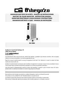 Manual de uso Orbegozo RH 2000 Calefactor
