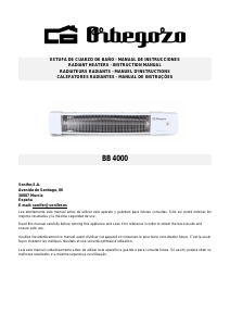 Manual Orbegozo BB 4000 Heater