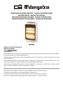 Manual de uso Orbegozo BP 0600 Calefactor