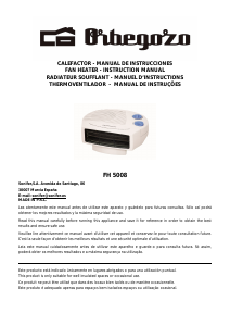 Manual Orbegozo FH 5008 Heater