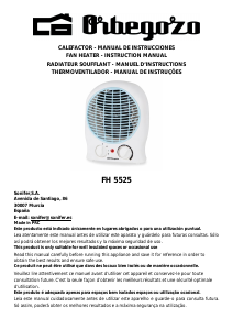 Manual Orbegozo FH 5525 Heater