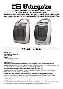 Manual de uso Orbegozo CR 5016 Calefactor