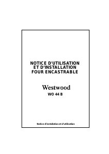 Mode d’emploi Westwood WO44B Four