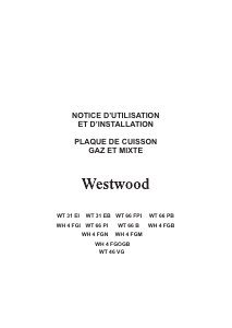 Mode d’emploi Westwood WT66PB Table de cuisson