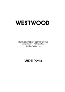 Mode d’emploi Westwood WRDP213 Réfrigérateur combiné