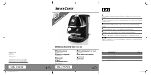 Manual SilverCrest IAN 75769 Espresso Machine