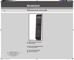 Mode d’emploi SilverCrest IAN 71477 Télécommande