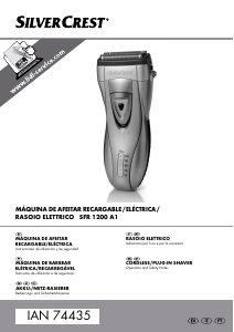 Manual SilverCrest IAN 74435 Máquina barbear