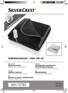 Handleiding SilverCrest SWD 100 A2 Elektrische deken