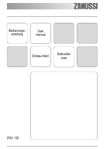 Bedienungsanleitung Zanussi ZOU132 Herd