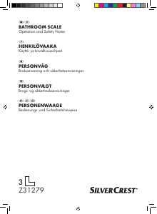 Brugsanvisning SilverCrest IAN 75987 Personvægt