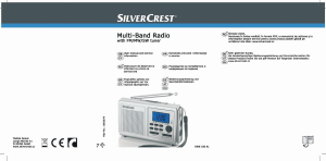 Handleiding SilverCrest SWE 100 A1 Radio