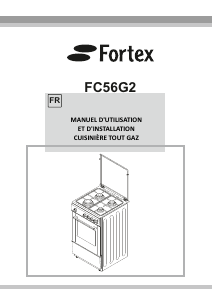 Mode d’emploi Fortex FC56G2 Cuisinière