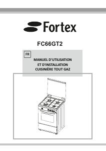 Mode d’emploi Fortex FC66GT2 Cuisinière