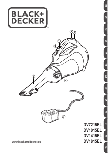 Kullanım kılavuzu Black and Decker DV1015EL Dustbuster Şarjlı El Süpürgesi