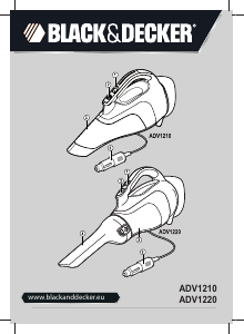 Instrukcja Black and Decker ADV1210 Odkurzacz ręczny