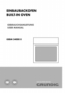 Bedienungsanleitung Grundig GEBM 34000 X Backofen