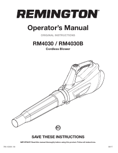 Handleiding Remington RM4030 Bladblazer