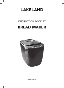 Manual Lakeland 62168 Bread Maker
